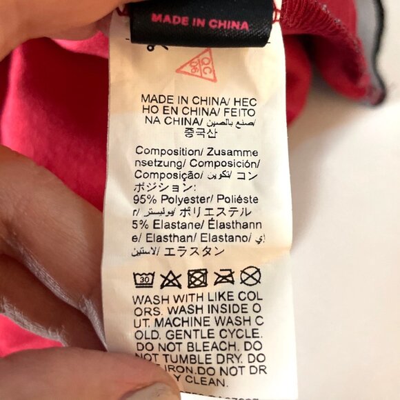 Romwe Floral Print Sheer Overlay Blouse Red Lining & Tie Back Women's XL Ruffle - Picture 4 of 8